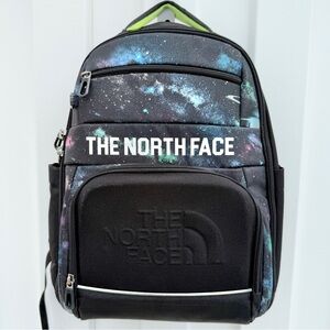 The North Face | Bags | The North Face Blue And Black Backpack With Elastic  Cord | Poshmark